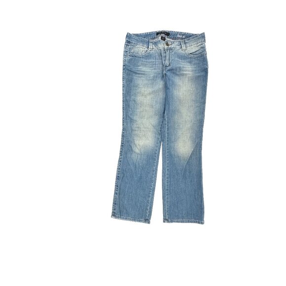 Calvin Klein Lean Bootcut Womens size 12 Medium Wash Blue Denim Jeans - Picture 1 of 4